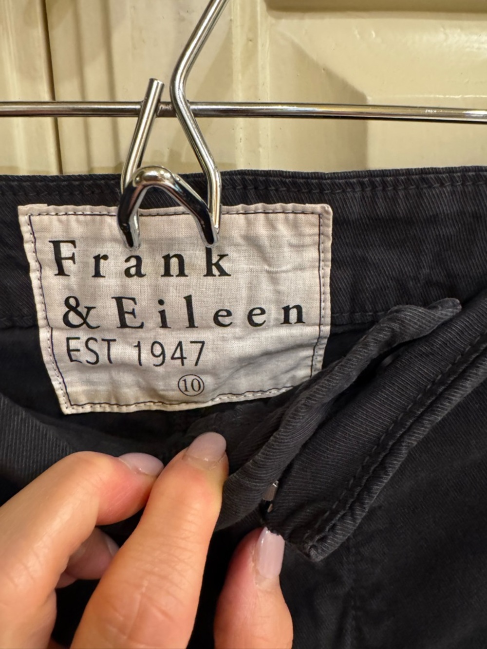 Frank & Eileen Blackstone Italian Twill Pants- washed black - Picture 3 of 4